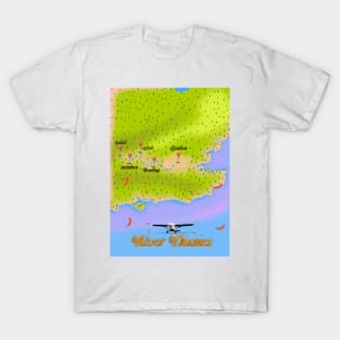 River Thames River map T-Shirt